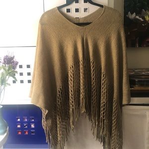 Hippie v-neck poncho